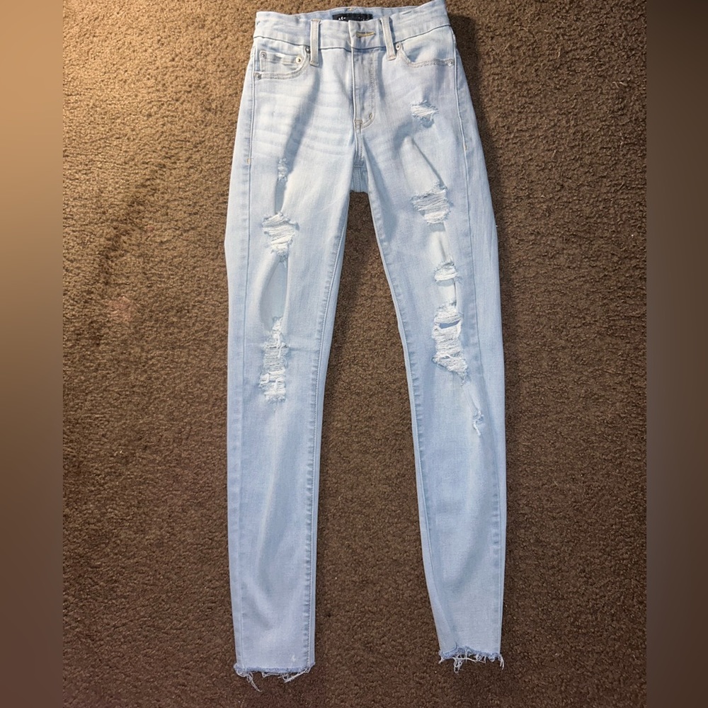 Aeropostale High Rise Curvy Jeggings